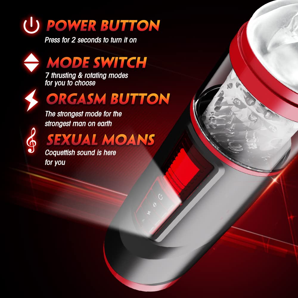 Tyrannosaurus 7 Thrusting Rotating Automatic Male Masturbator