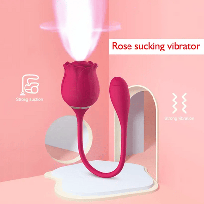 Rose Clitoris Sucking Vibrator for Women Clitoris Stimulator Nipple Sucker Vibrating Love Egg Intimate Goods Sex Toys for Adults