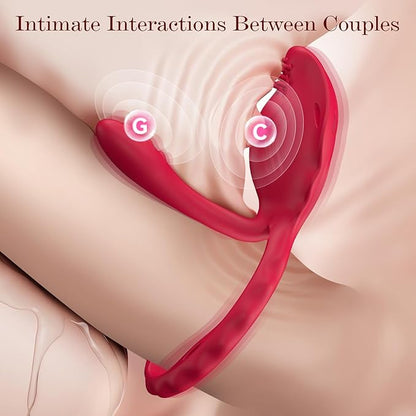 Nipple Clamps Vibrating Panties - Wireless Remote Control Personal Massager with 10 Vibration Modes