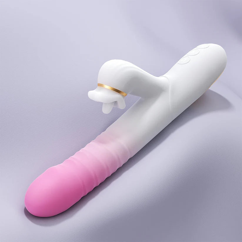 Rabbit - 360° Rotating Ball 7-Speed Extendable G-Spot Vibrator with 7 Intensity Settings