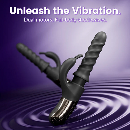 🔥Thrusting 360 °& Rotating Vibrator – Dual Motor G-Spot & Clit Stimulator