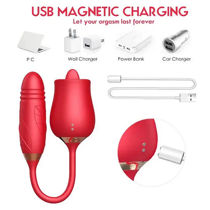 [Discreet Delivery] 10-Function Flower-Shaped Wellness Device | Dual-End Relaxation Tool