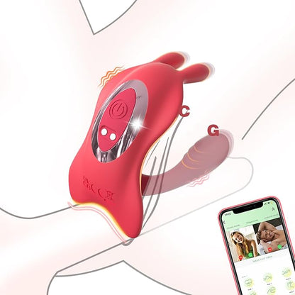 Top-Ranked Couples' Sex Toy:  Rabbit Ear  3-in-1 Stimulator — Simultaneous G-Spot & Penis Stimulation with App Remote Control
