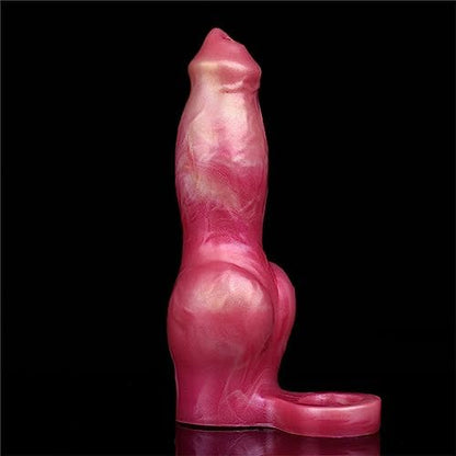 Male Penis Sleeve Enlarger – Soft Silicone Extension Sleeve with Cock Ring, 1.77in Solid Length