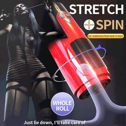 DARK KNIGHT Thrusting Rotating Moan Sucker Masturbator Cup