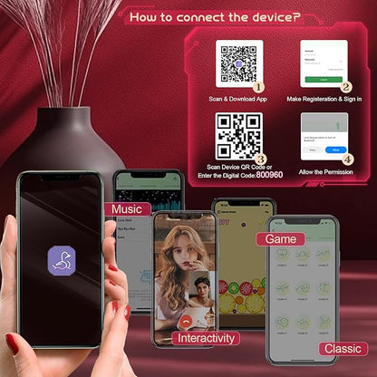 APP remote control 3-in-1 couples' sex toy - simultaneously stimulates the clitoris, G-spot, and penis, dual motors, 10 powerful vibration modes
