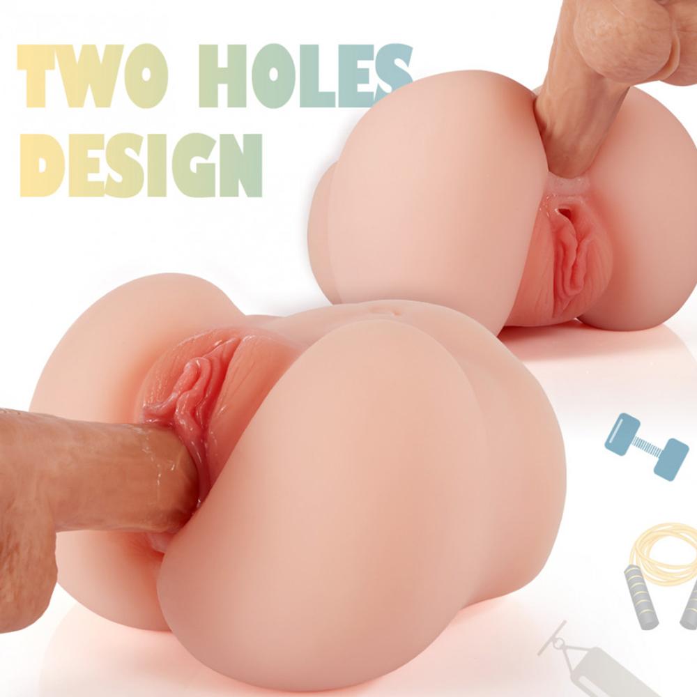 Doggy And Missionary Style 2 Holes Realistic Pussy Ass Masturbator