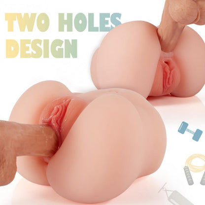 Doggy And Missionary Style 2 Holes Realistic Pussy Ass Masturbator