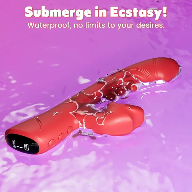 G-Spot Vibrator With 9 Tapping Rhythms & 8 Licking Sucking Vibrating Modes