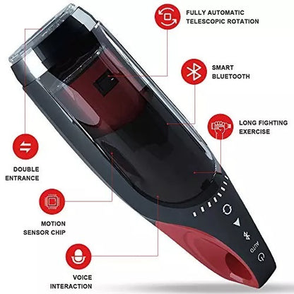 2023 latest Intelligent Toy Automatic Sucking Heating and Telescopic Rotating  Electric Masturbator Cup