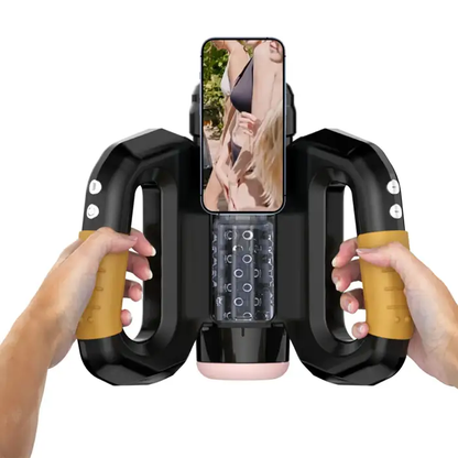 Rotating Thrusting Double Side Handle Male Stroker XSPACECUP