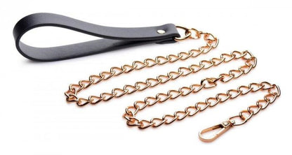 Sexbuyer Black And Gold Collar With Leash Kit