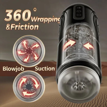 Superbuyg™ 7 Thrusting 7 Rotating Male Masturbator With Lifelike 3D Channel,Star-starring identical mold production [free of tax]【❤️Discreet Shipping】