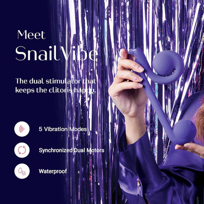 Snail 9.5-inch powerful vibrating masturbator features 7 vibration modes