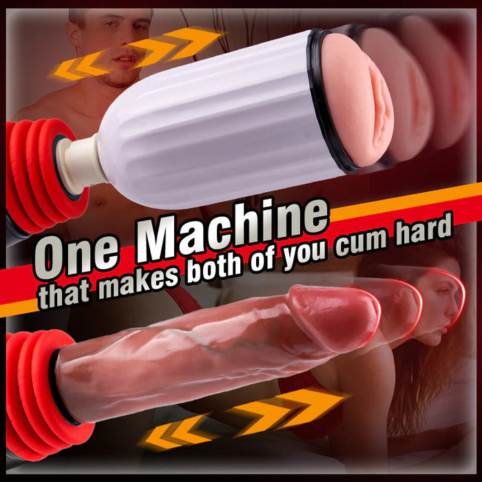 Stella - 2 in 1 Thrusting Heating Couples Sex Machine with Remote Control