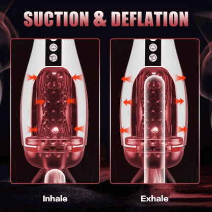 Kama 7 Adjustable Sucking Vibrating Deepthroat Blowjob Masturbation Cup