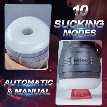 10 Sucking 10 Vibrating Sexy Female Moaning and LCD Display Masturbator