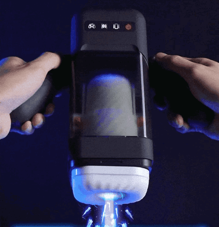 Newest 10 Thrusting 10 Vibrating Masturbator with Heating System