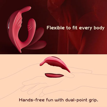 APP remote control 3-in-1 couples' sex toy - simultaneously stimulates the clitoris, G-spot, and penis, dual motors, 10 powerful vibration modes