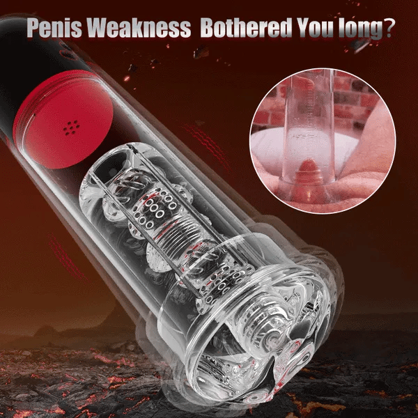 Superbuyg™ S-Hande 9 Vibration 3 Suction Penis Enlargement Pump