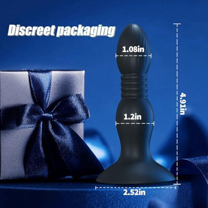 Super Strong Suction Cup Remote Control Thrust Vibration, Anal Trainer for Men, Women & Couples