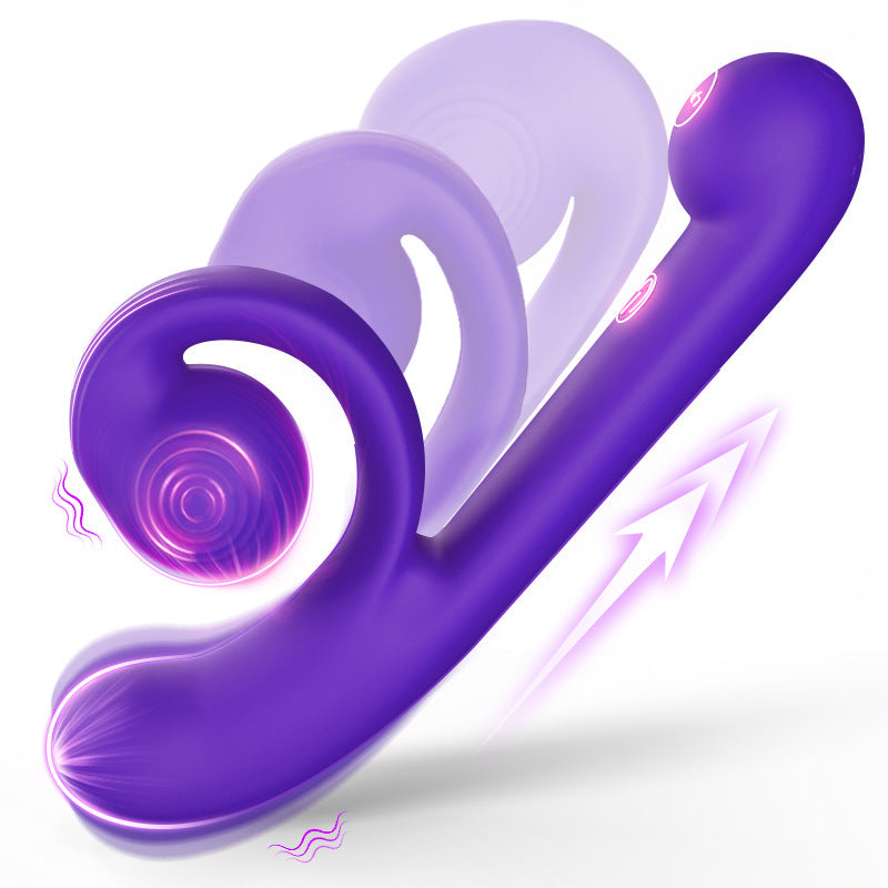 Snail 9.5-inch powerful vibrating masturbator features 7 vibration modes