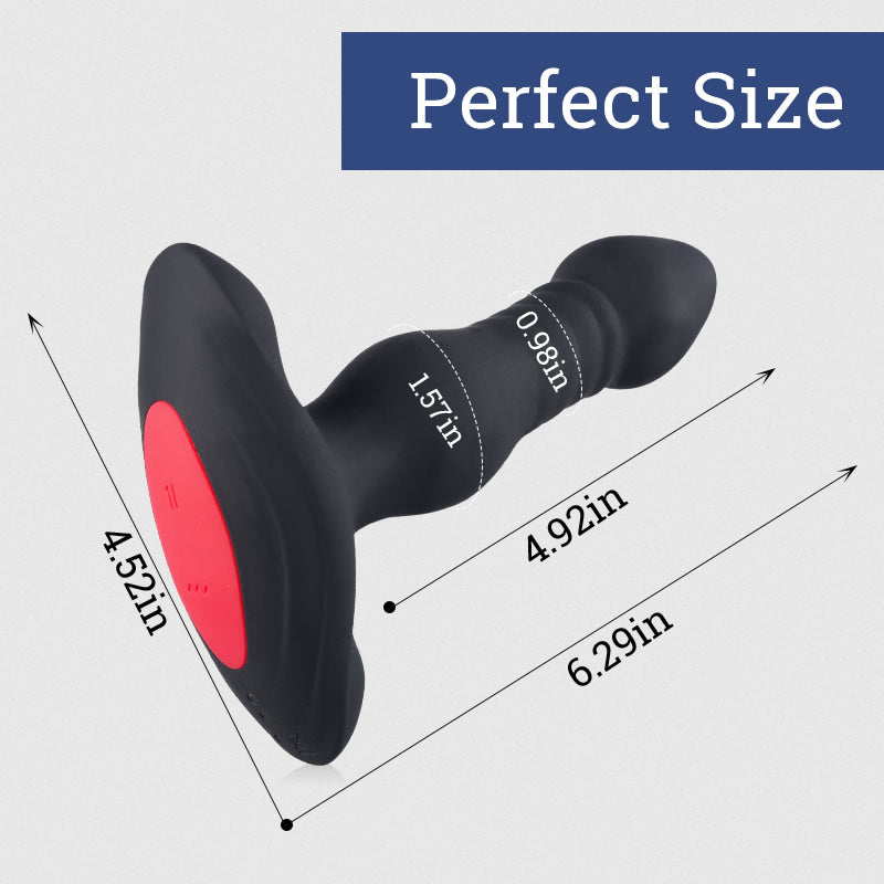 3 Thrusting 10 Vibrations Anal Plug with Remote Controller