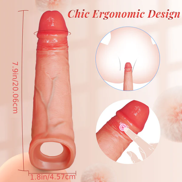 app controlled vibrating penis sleeve for men and couples
