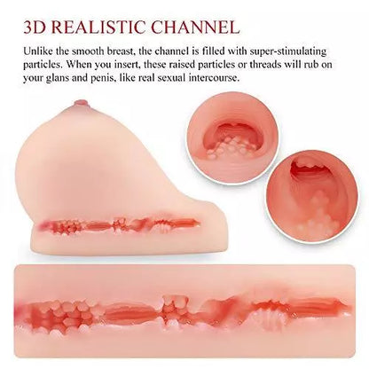 9.8'' Realistic Boobs with Vaginal 3D Pussy Ass Male Masturbator Sex Doll