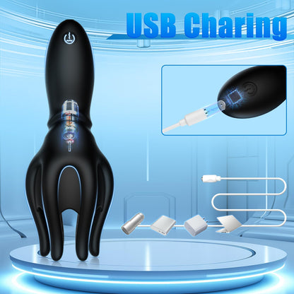 2026 New Male Masturbator: 10 Vibrating Modes, Stroker with 6 Tentacles