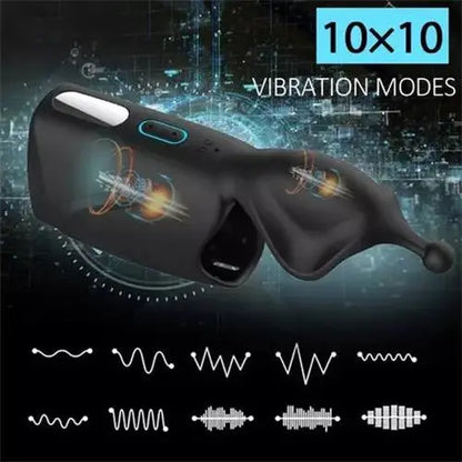 Superbuyg™QMYSKY Dual Motor 10 Vibrating Glans Exerciser