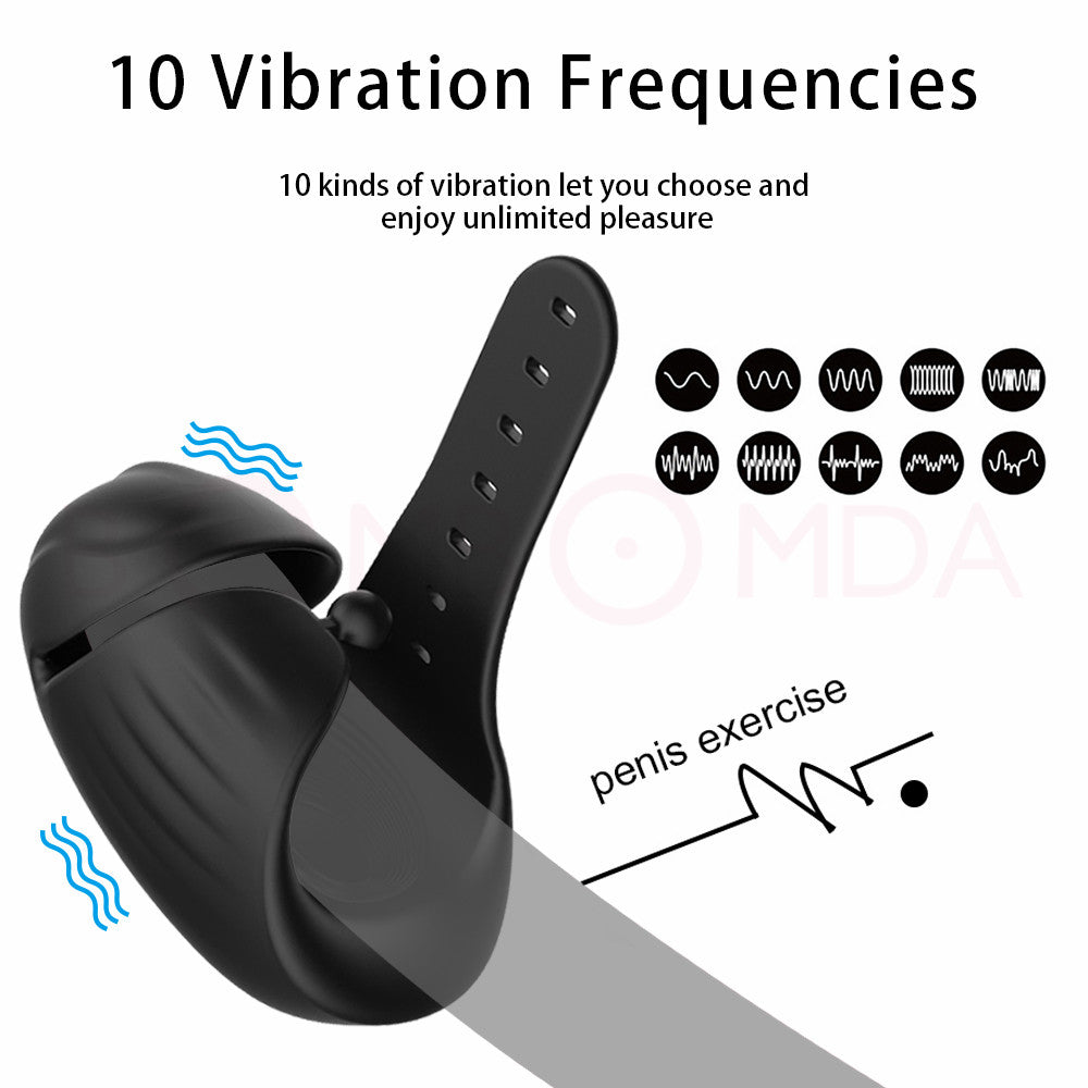 Glans Vibrator For Men Penis Massager Exerciser 10 Speed Male Masturbator Ejaculation Delay Penis Trainer Adult Sex Toys for Men