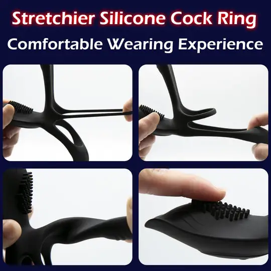 Halloween Sale | KUSHOR Wireless 10 Vibration Penis Ring For Couples